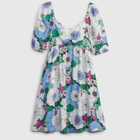 Matching Mother (Sz Lg)  And Daughter (Sz 4) Floral Dresses from GAP - Picture 2 of 9